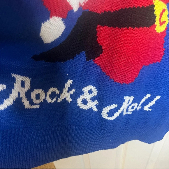 Rock and Roll Santa Ugly Christmas Sweater - Picture 5 of 5